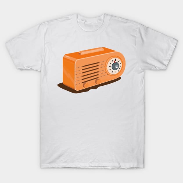 Vintage Transistor Radio Retro T-Shirt by retrovectors